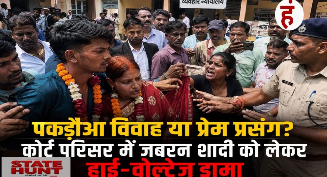 पकड़ौआ विवाह के साथ कोर्ट में हाई वोल्टेज ड्रामा