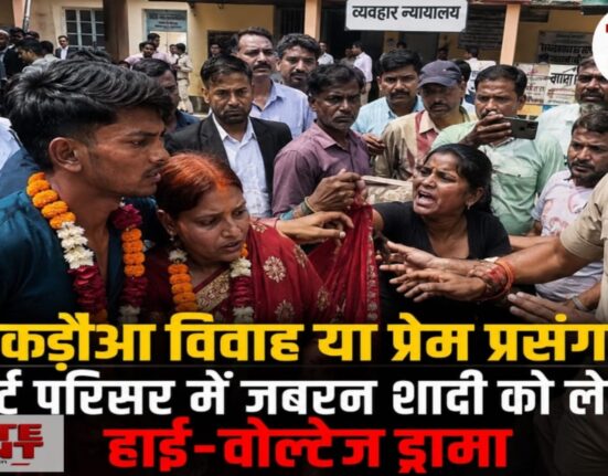 पकड़ौआ विवाह के साथ कोर्ट में हाई वोल्टेज ड्रामा